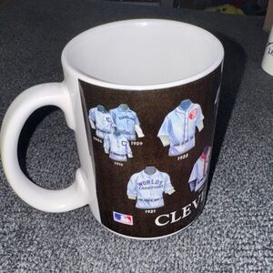 Vintage Cleveland Indians MLB Baseball History Jersey Mug